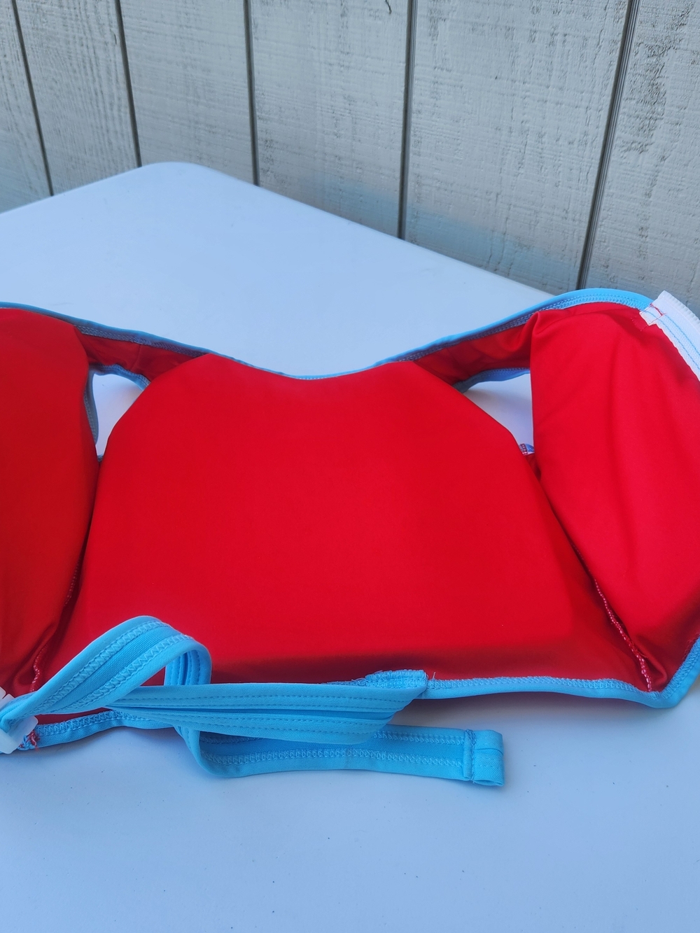 Disney Kids' Mickey Mouse Red Swim Vest with Blue Trim - Picture 4 of 4